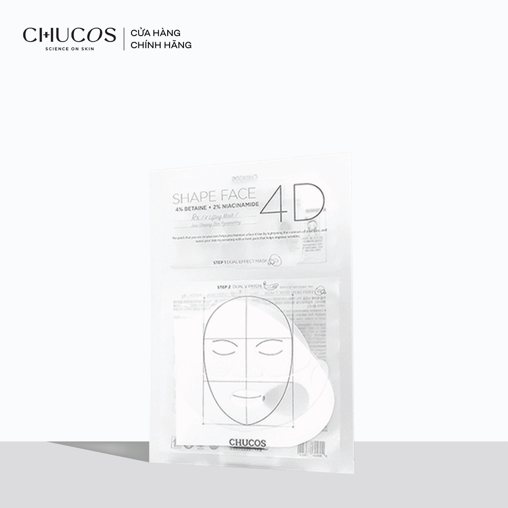 Mặt nạ V-line 4D hai bước tác động kép Chucos Set Face 4D Mask (1 Miếng)