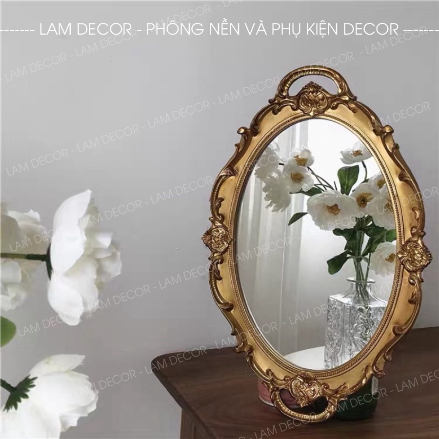 Mirror Tray - Khay gương vintage và sang trọng