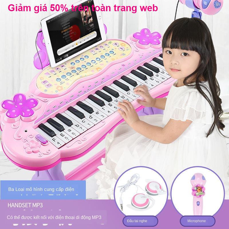 Nhạc thiếu nhi Piano Đồ chơi trẻ em tại nhà Đàn ông và phụ nữ 3-6 tuổi Bắt đầu với điện tử Người mới micrô