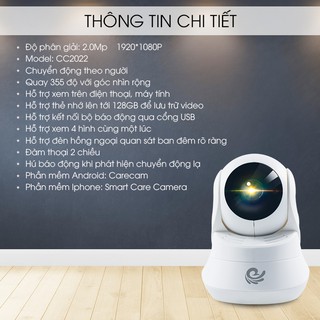 Camera Wifi Trong Nhà Carecam CC2022