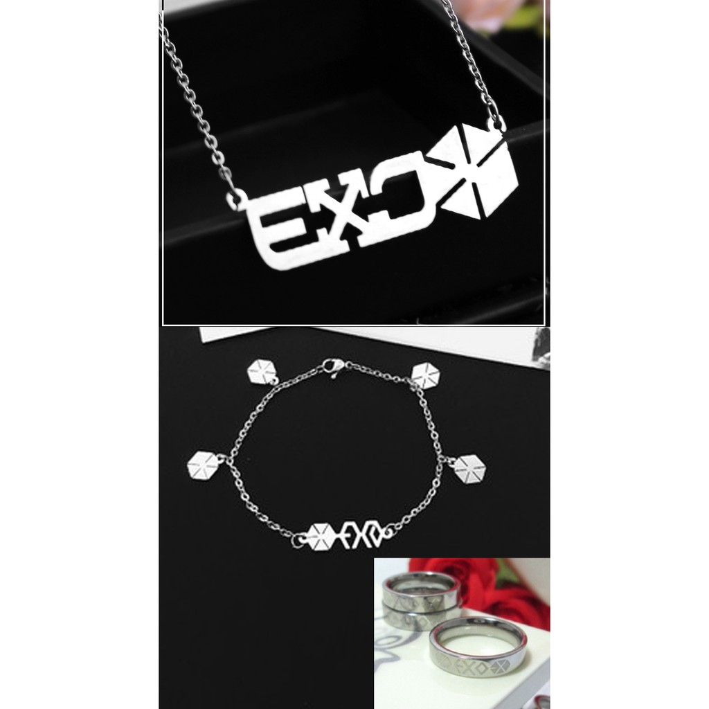 TRANG SỨC EXO - BAEKHYUN - CHANYOEL - SEHUN (LẮC TAY - DÂY CHUYỀN - NHẪN)