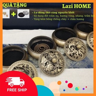 HÀNG CHẤT Đồ thờ cúng bằng đồng, đồ thờ cúng, do tho cung, lư đồng đáy phẳng Lazi HOME - TẶNG KÈM QUÀ HOT