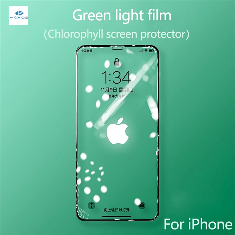 Màng dán cường lực KAXOE 9D chống tia xanh cho iPhone 12 Pro Max Mini 11 Pro Max XS Max XR 6 6s 7 8 +