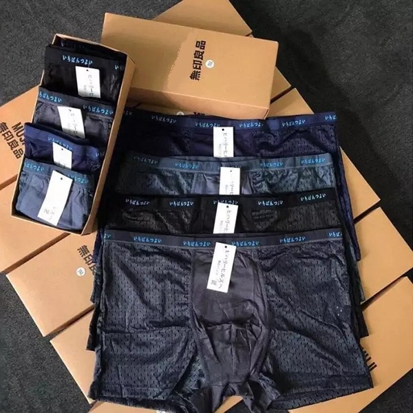 Hộp 5 Quần Lót Boxer Đùi Nam Thông Hơi Cao Cấp VNXK