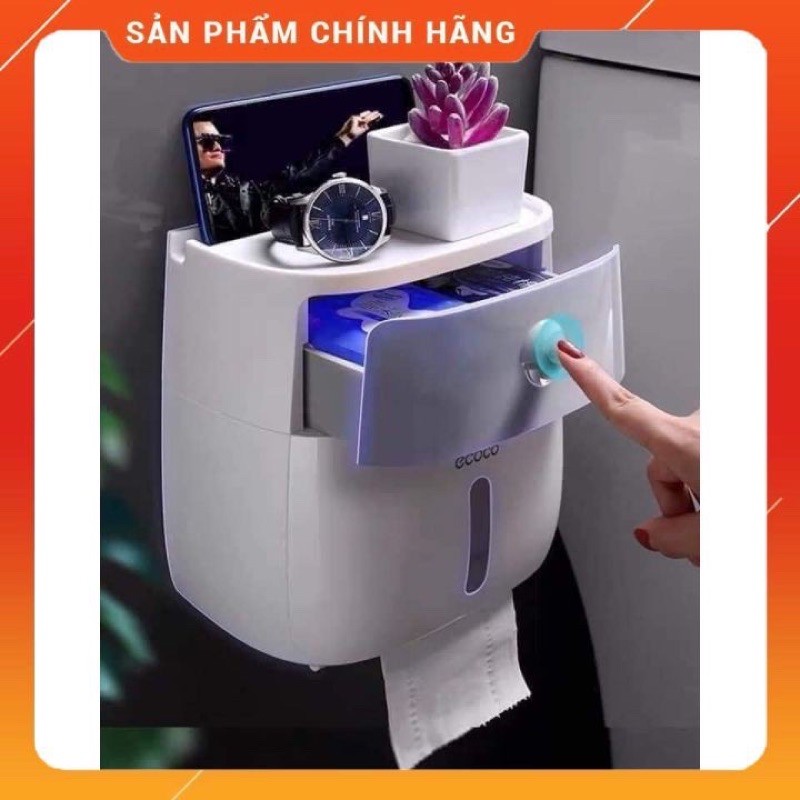 Hộp đựng Giấy Vệ Sinh ECOCO Cao cấp 2 tầng - Đa năng, Sang trọng, Tiện dụng