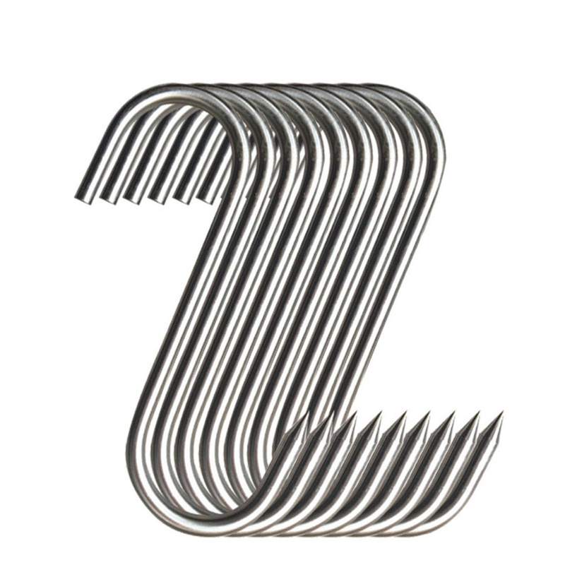 Set 20 móc treo thịt bằng thép không gỉ sắc bén cho nhà bếp