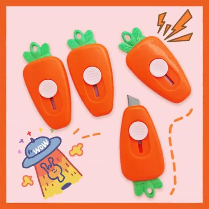 Dao rọc giấy GALANO dao cắt giấy nhựa hình cà rốt siêu dễ thương SK-001409