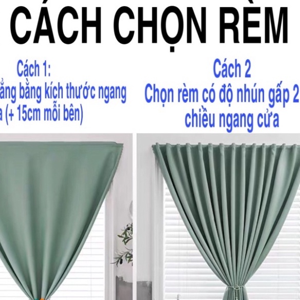 Rèm dán tường,rèm vải cản nắng,rèm gấm dệt 3 lớp