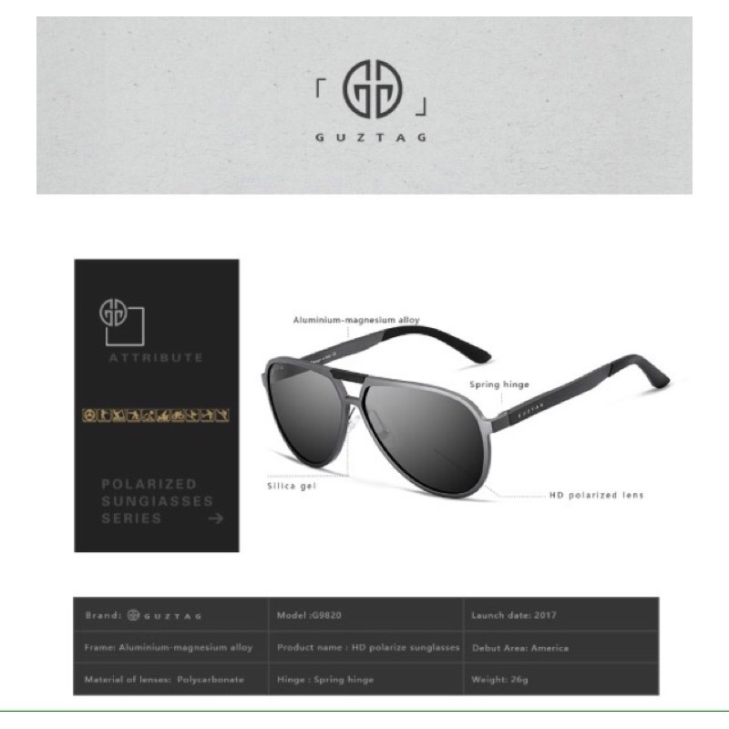 Kính mát Nam phân cực [ G9820 ] | BigBuy360 - bigbuy360.vn