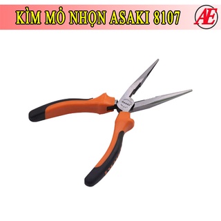 Kìm mỏ nhọn asaki ak-8107 8″/200mm