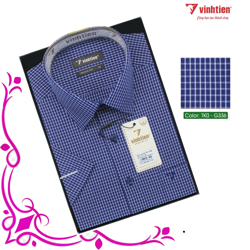 Áo Sơ Mi Cộc Tay Dáng Regular Vĩnh Tiến G336 | BigBuy360 - bigbuy360.vn