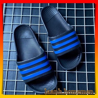 Dép Đúc Nam 3 Sọc Quai Ngang Hàng VNXK ( Hình Thật ) - Dép Nam Đế Đen