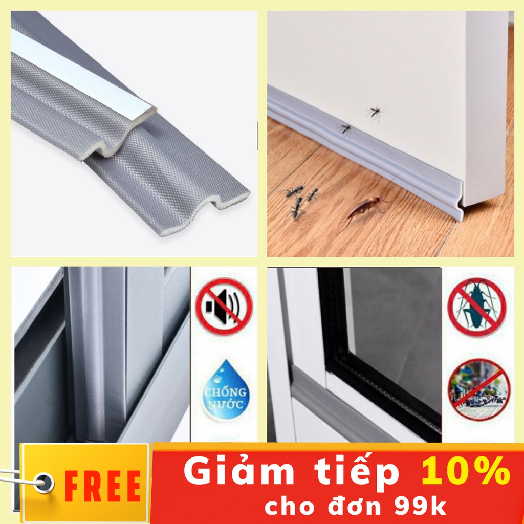 [Mã LIFE1404ALL50K giảm 10% đơn 200K] Ron Chặn Khe Cửa Chống Côn Trùng, Gió Lùa, Bụi Bẩn, Giữ Nhiệt Máy Lạnh, Cách Âm.