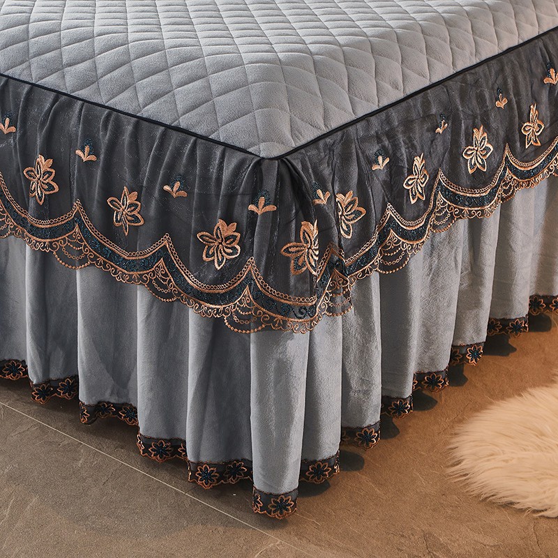 💥 set (bộ) ga trải giường, vỏ gối nỉ trần bông phủ bèo ren kích thước 1m6, 1m8, 2mx2m2, chăn ga gối nệm | BigBuy360 - bigbuy360.vn