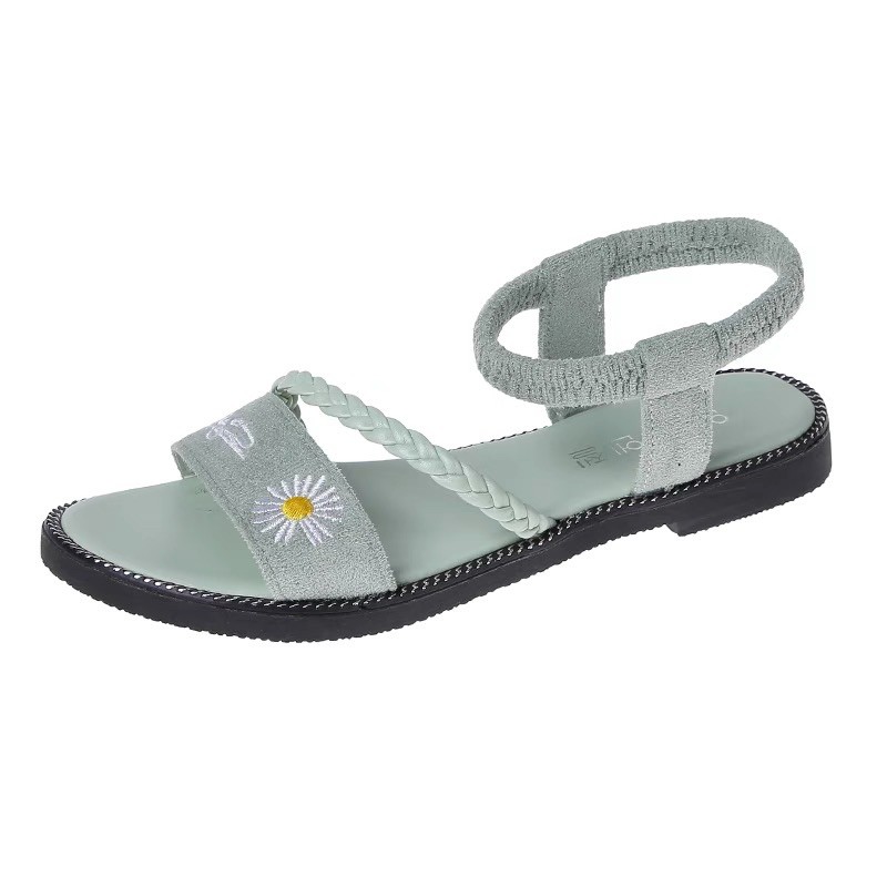 (ORDER) Sandal da lộn thêu hoa BIG SIZE 35-43