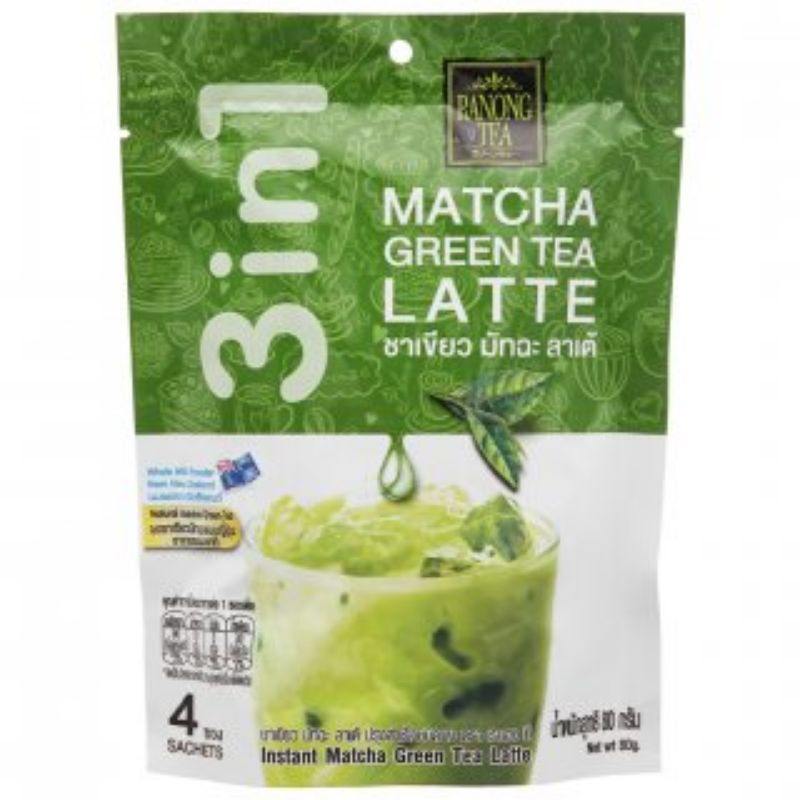 Trà sữa Matcha hòa tan ⚡ LOẠI NGON  ⚡ Trà sữa Ranong Tea 80gr hương vị thơm ngon thanh mát