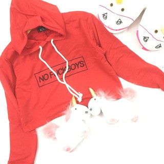 Áo croptop hoodie (38-55kg). Ảnh thật. no fuckboys