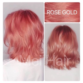 ROSE GOLD - Kèm dưỡng và tẩy - Màu nhuộm tóc thừi trang Hồng ánh vàng kim