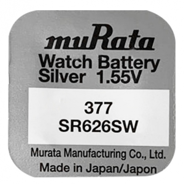 Pin đồng hồ Murata Sony 377 SR626SW dành cho đồng hồ dùng pin 377 / SR626SW / AG4 / LR626W (Loại tốt - Giá 1 viên)
