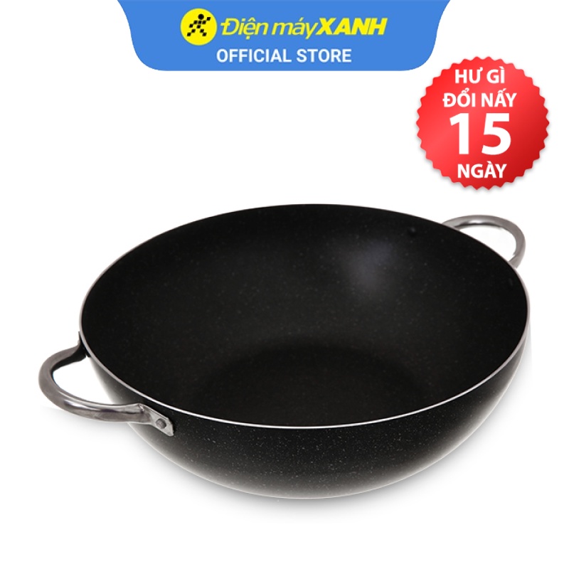 Chảo nhôm sâu chống dính đáy từ 36cm Sunhouse SWP36M