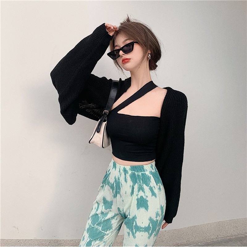 Áo ống dệt kim kiểu dáng quyến rũ thời trang dành cho nữ | BigBuy360 - bigbuy360.vn