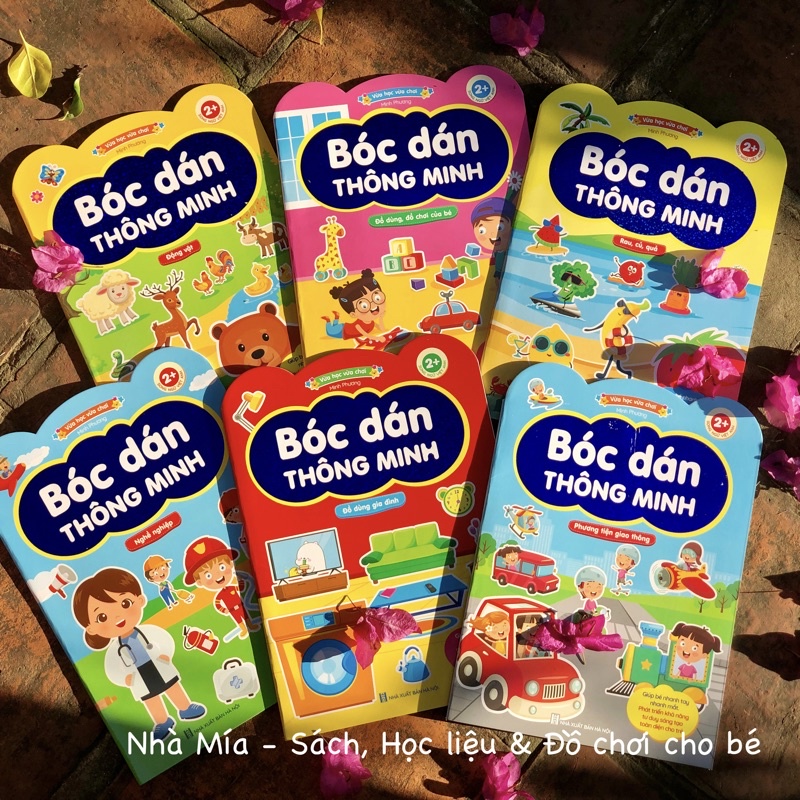 Đồ chơi bóc dán sticker cho bé sáng tạo gần 1000 miếng dán