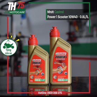 NHỚT CASTROL POWER1 SCOOTER 10W40 0.8L/1L dành cho tay ga