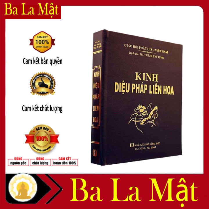 Sách - Kinh Diệu Pháp Liên Hoa Trọn Bộ Bìa Da