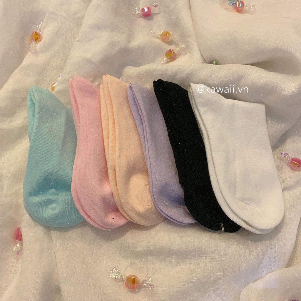 [Có sẵn] BASIC SOCKS - VỚ TẤT unisex Độc quyền Kawaii.vn (ĐÃ BÁN ĐƯỢC HƠN 5K SẢN PHẨM. Ảnh thật tự chụp)