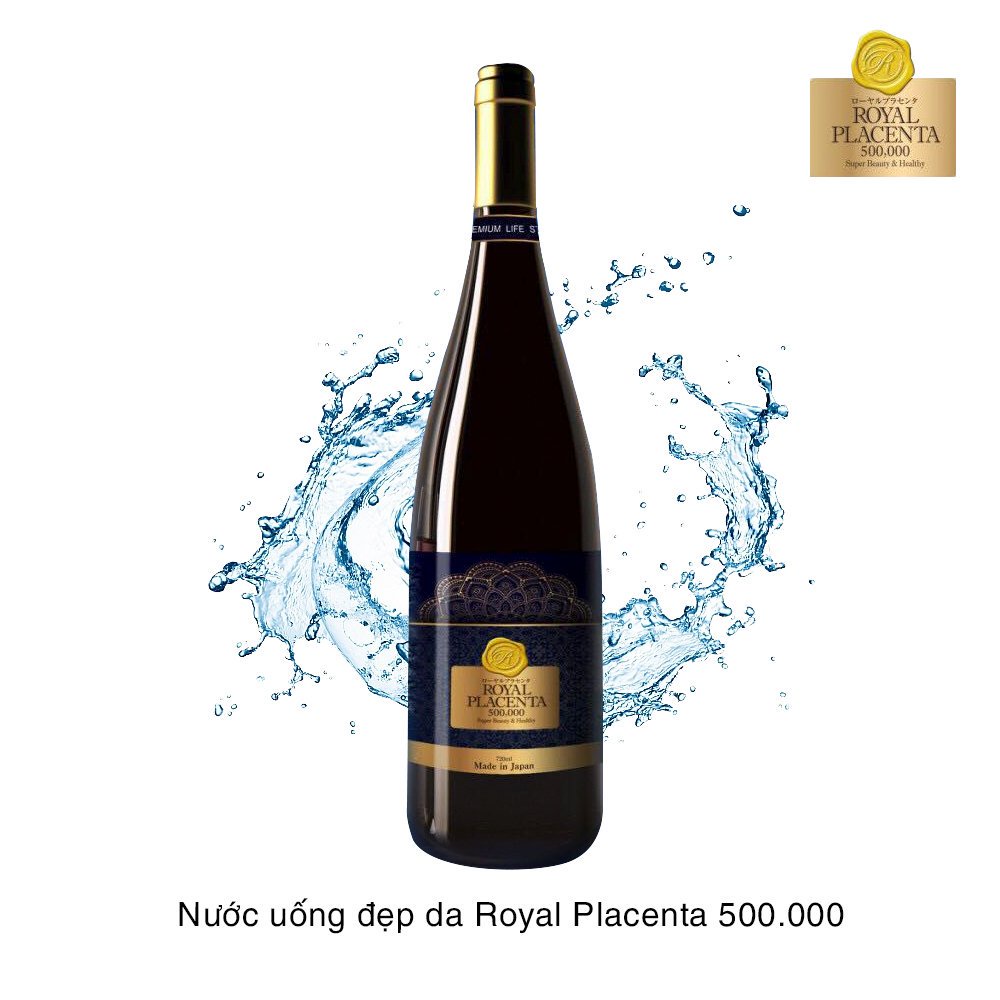 Nước Uống Đẹp Da Royal Placenta 500000mg Chiết Xuất Nhau Thai Heo Tăng Độ Đàn Hồi Giảm Nếp Nhăn