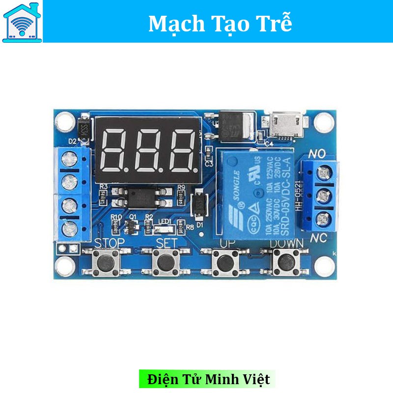 Mạch Tạo Trễ Module Trễ Theo Chu Kỳ Đóng Ngắt Relay 0s- 999s - Máy rửa tay tự động - rót rượu tự động