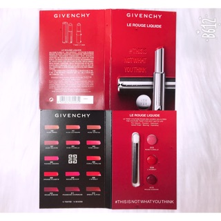 Sample son lì, son bóng Givenchy kèm cọ