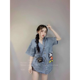 Áo sơ mi bò demi MICKEY