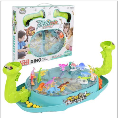 Khủng Long Đại Chiến DINO -Đồ Chơi Trẻ Em Tương Tác 2 Người Bắn Khủng Long