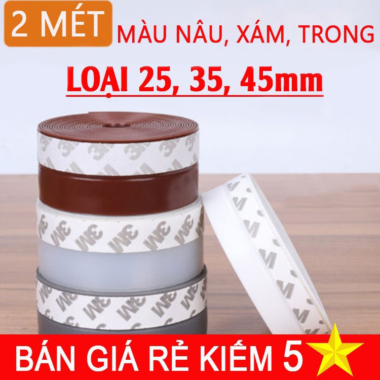 Miếng Dán Che Khe Cửa ,Chân Cửa, Chống Thoát Nhiệt, Chống Côn Trùng Size 45mm - Cuộn 2m