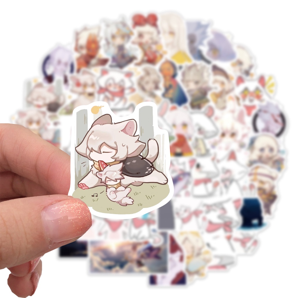 Set 50 miếng dán chống thấm nước hình Game Sky: Kids of Light trang trí hành lý/xe đạp