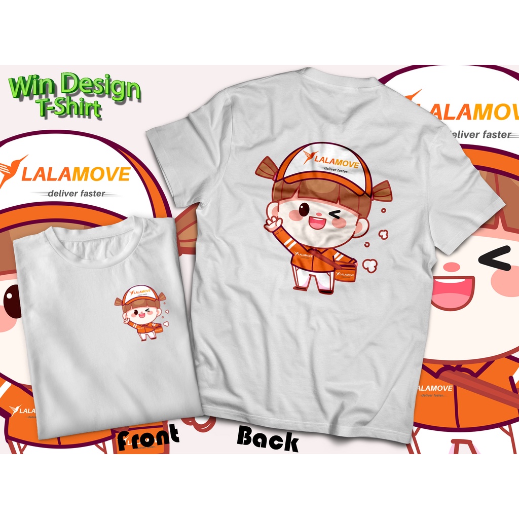 Áo sơ mi Lalamove HOẠT HÌNH Vải Cotton 1 dày và mềm mại