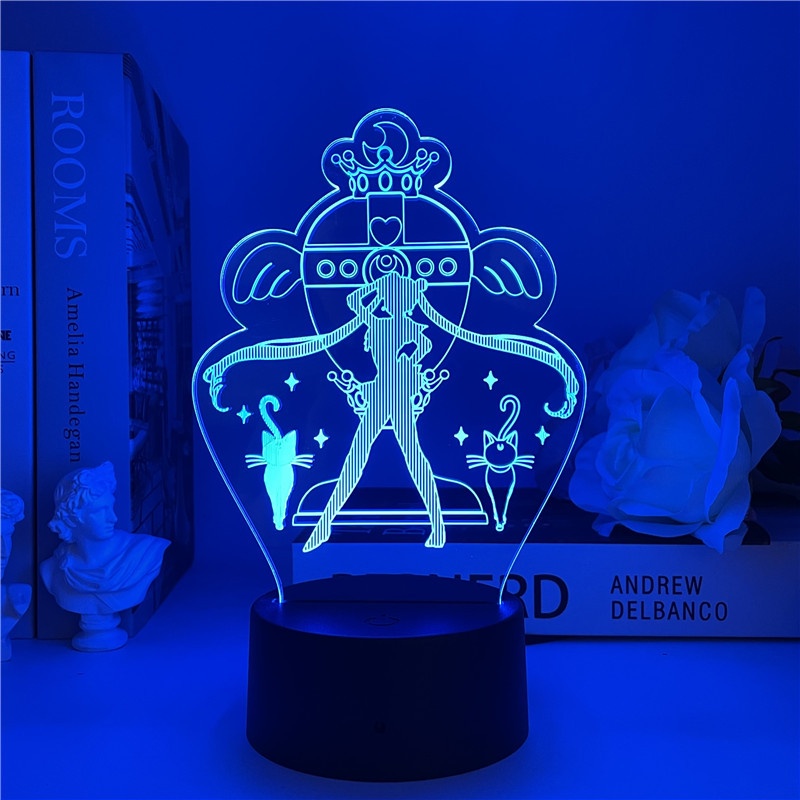 Đèn led 3d Thegioipuzzle Thủy thủ mặt trăng qua tặng ý nghĩa