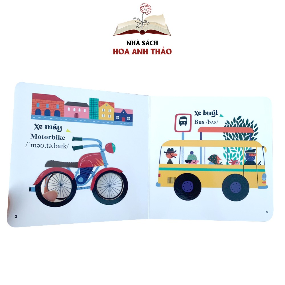 Sách - Đục trổ thông minh Những từ vựng đầu đời của bé song ngữ Việt Anh cho bé dưới 6 tuổi (Bộ 4 quyển)