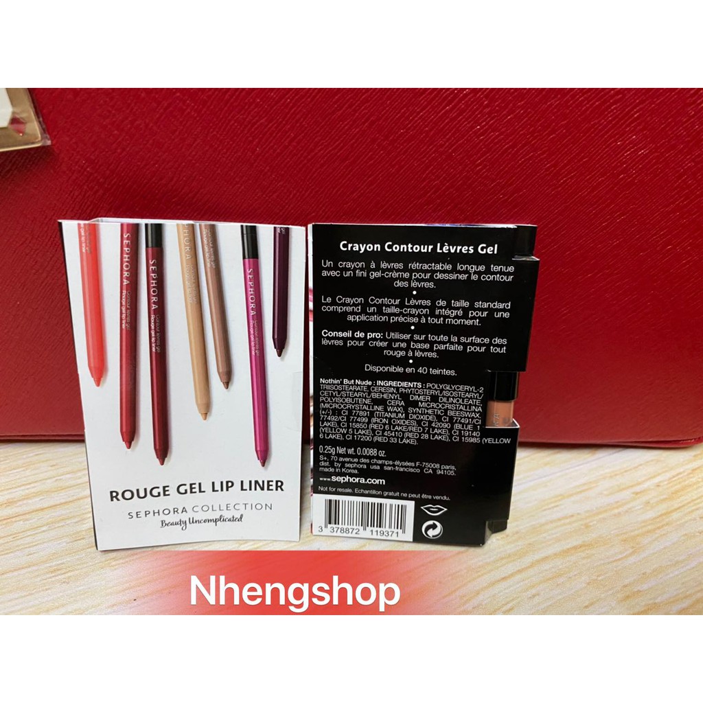 Chì viền môi dạng gel của Sephora Rouge Gel Lip Liner Sephora Collection