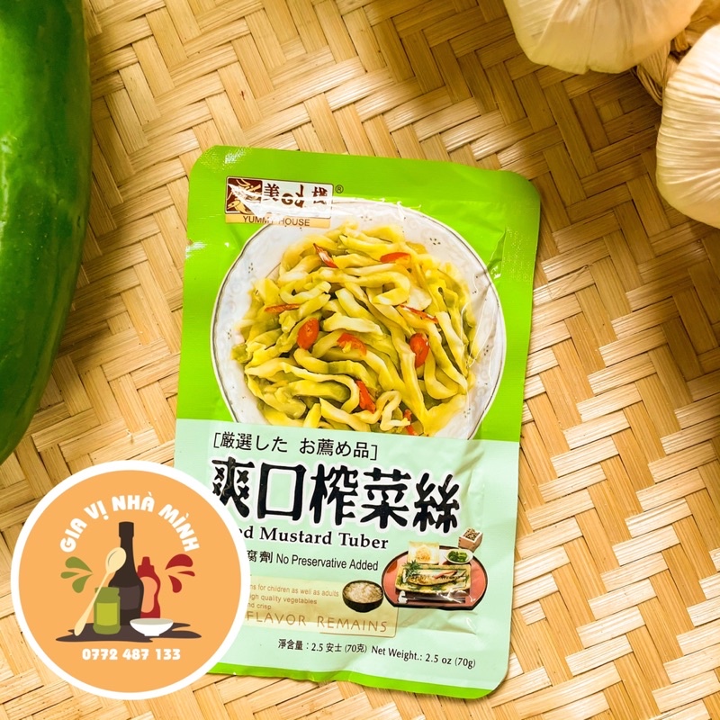 CẢI SỢI GIÒN (CẢI TỨ XUYÊN) YUMMY HOUSE 70GR