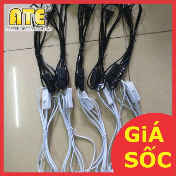 Phụ kiện trang trí đui đèn E27 - DÂY ĐIỆN CÓ PHÍCH CẮM & CÔNG TẮC - MSP: ATE-623
