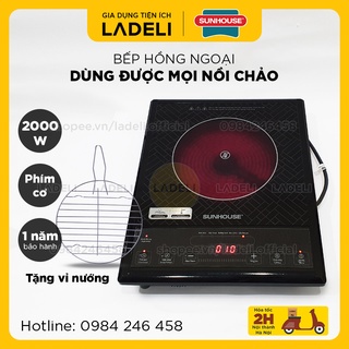 Mã 155ELSALE giảm 7% đơn 300K Bếp hồng ngoại cơ SUNHOUSE SHD6011 công suất