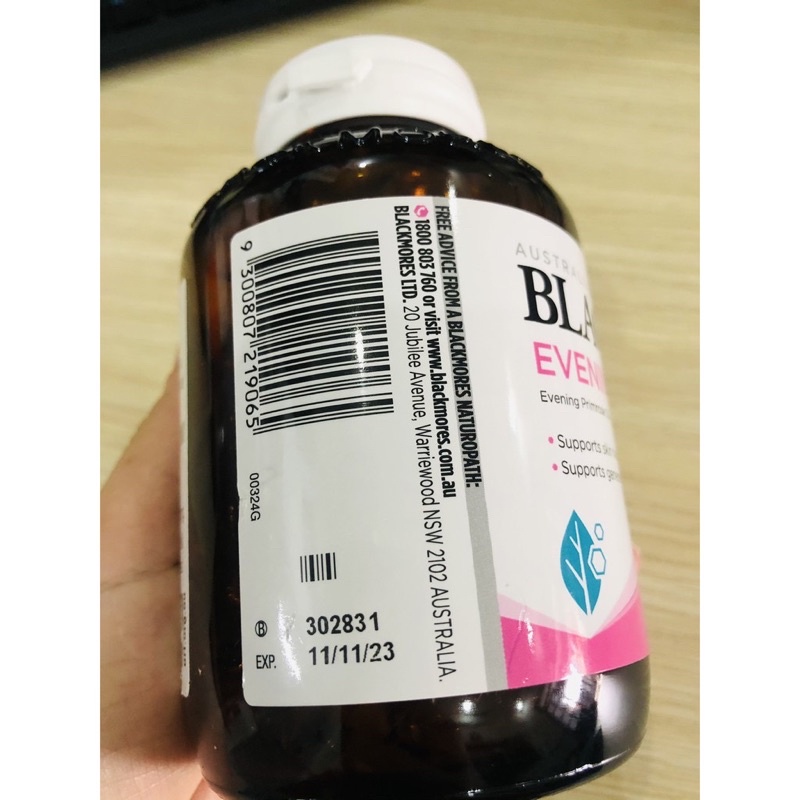 Viên uống tinh dầu hoa anh thảo Blackmores evening primrose oil ngừa mụn làm đẹp da