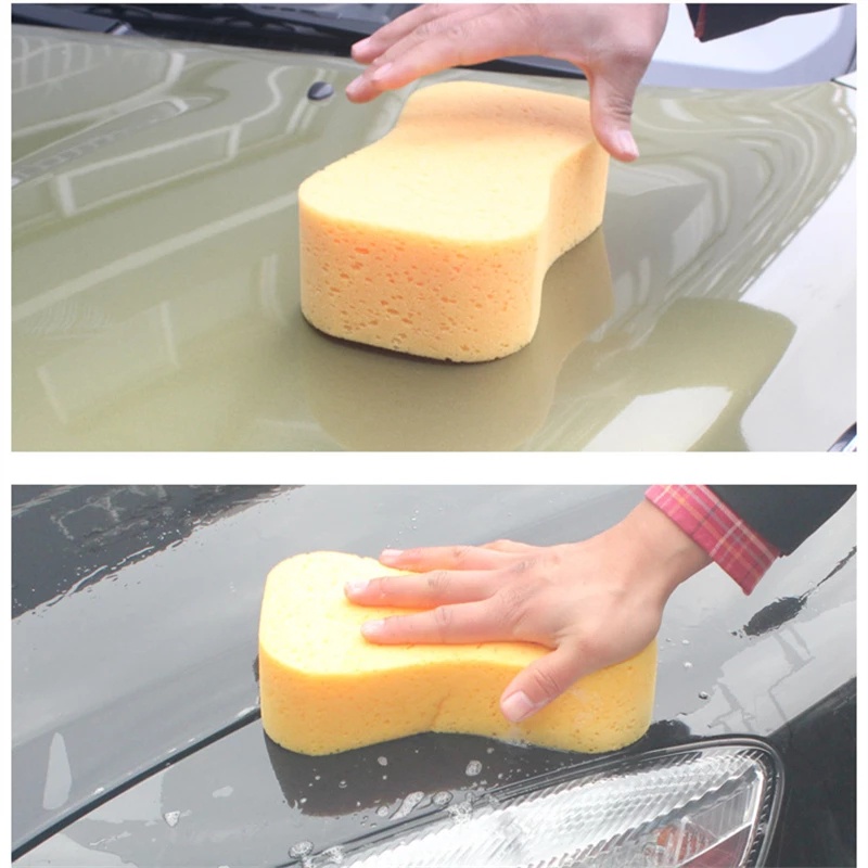 1 Bàn Chải Mút Xốp Nén Mật Độ Cao Dùng Đánh Bóng Xe Hơi