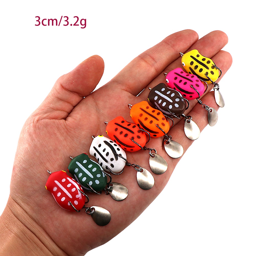 Mới Mồi Câu Cá Hình Con Ếch 3cm/3.2g