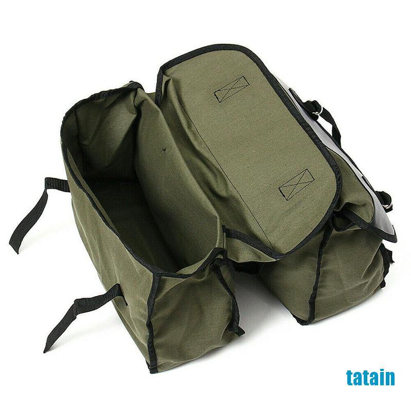 Túi canvas đựng đồ gắn yên xe máy chống thấm nước tiện dụng