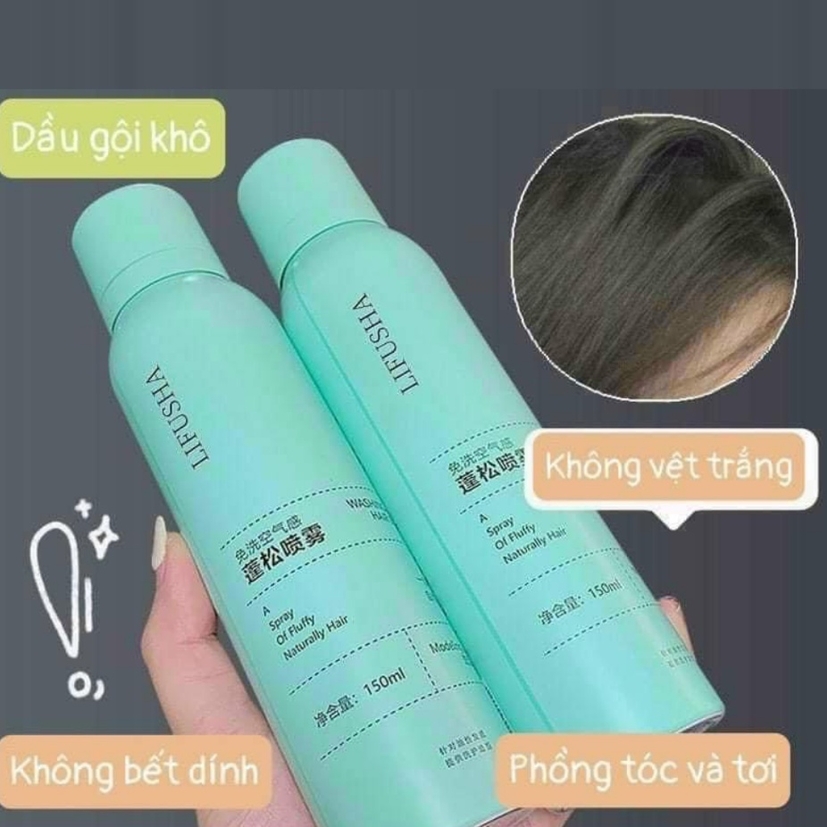 Dầu Gội Khô, Xịt Tóc Chống Bết, Dầu Xịt Tạo Phồng Tóc