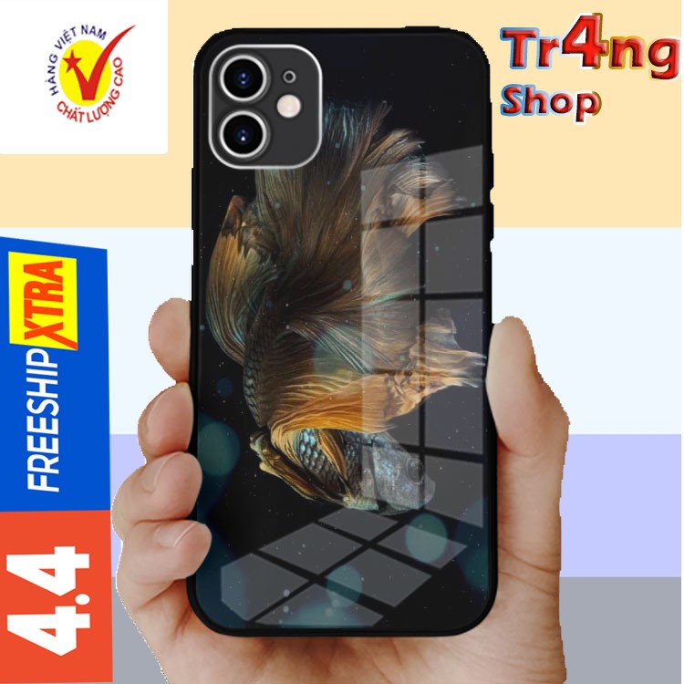 Ốp kính cường lực hình Cá Nice Fish cá tính cho dòng Iphone từ 5 đến 12 OK-BET20210008