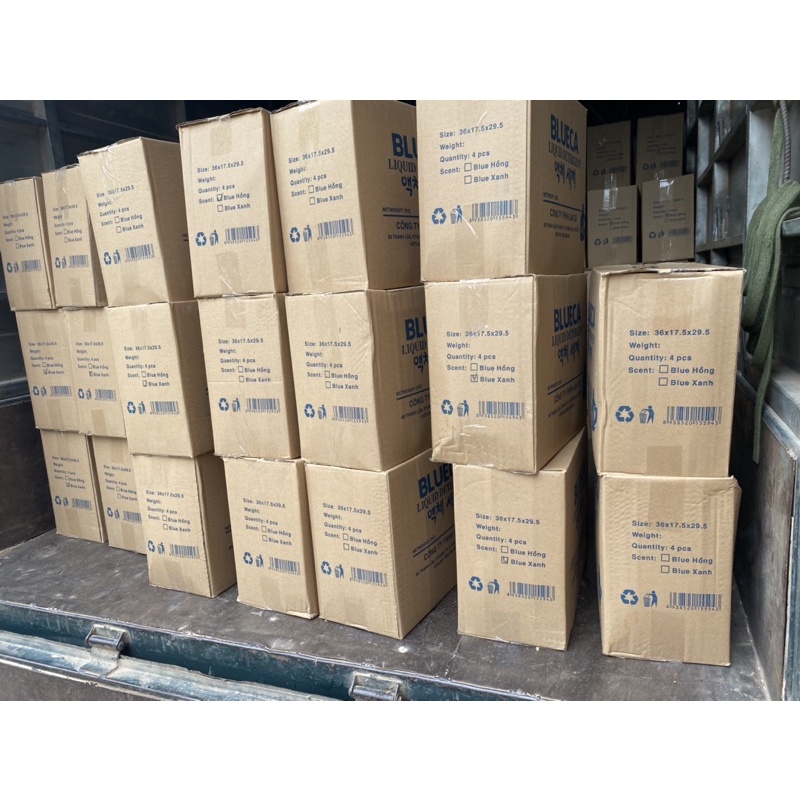 SỈ 1 thùng 4 Can NƯỚC GIẶT BLUECA